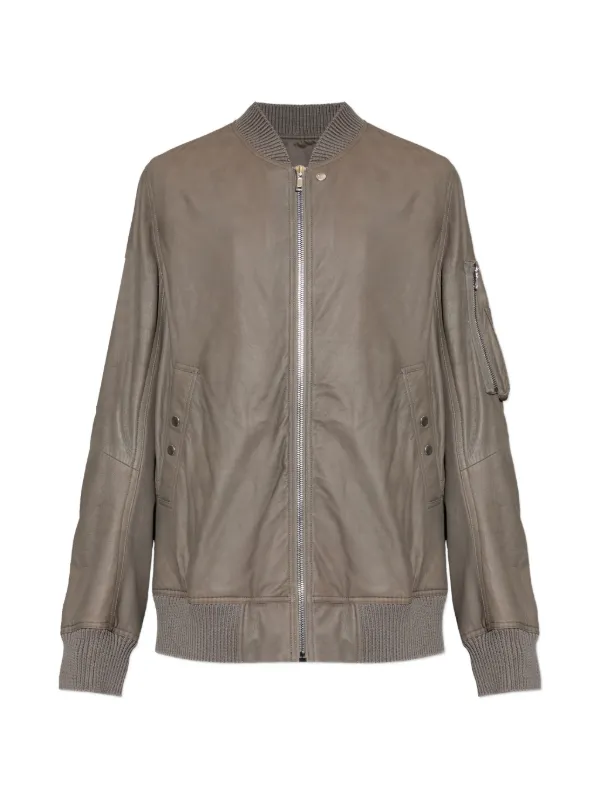 ジャケット・アウター Rick owens classic flight leather jacket Rick Owens Classic Flight Leather Jacket | Brown | FARFETCH