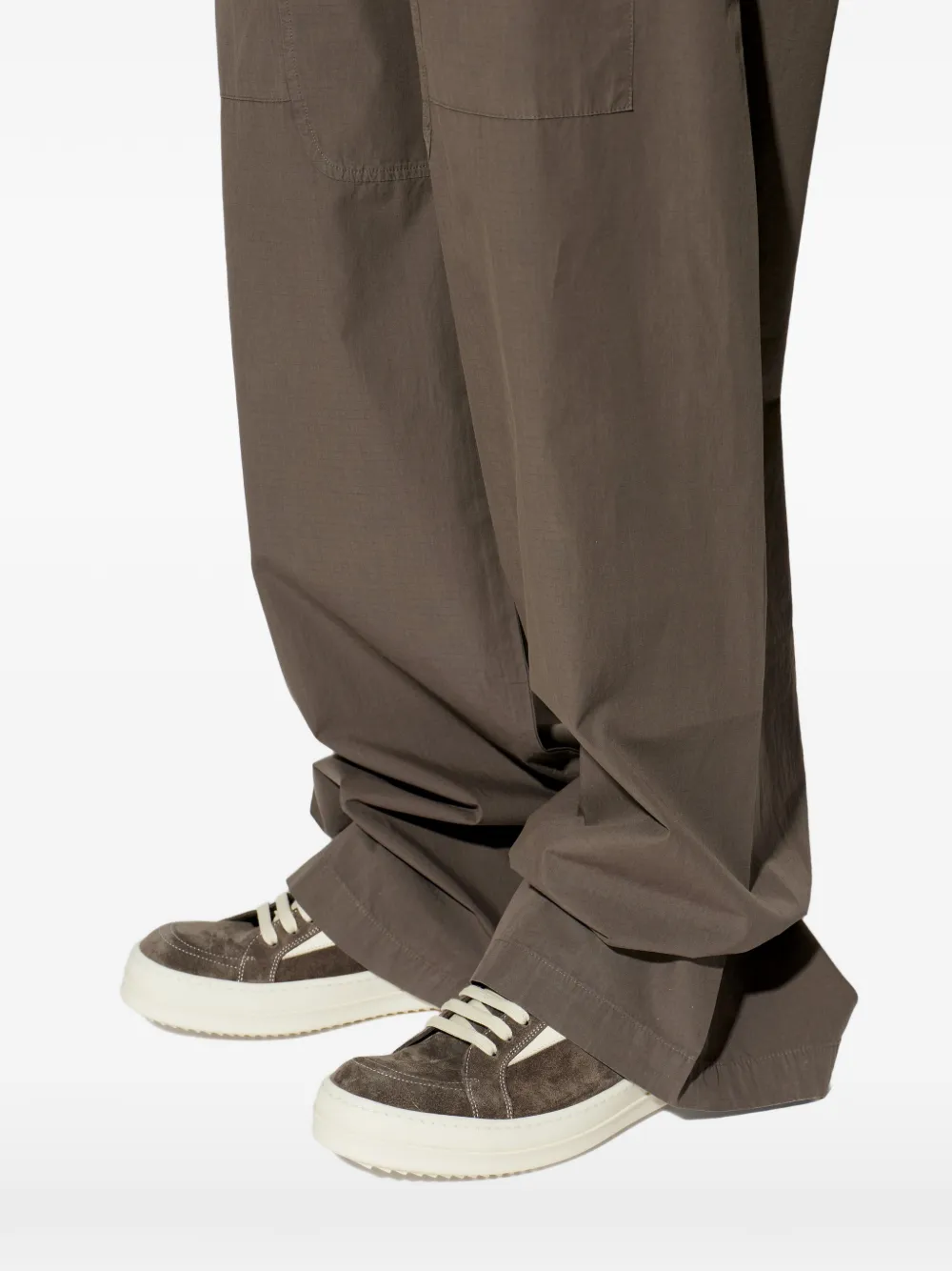 Rick Owens Vintage suede sneakers Bruin