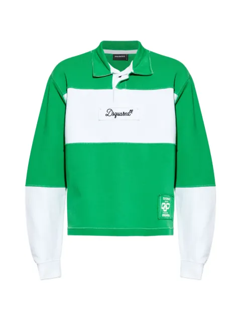 DSQUARED2 D2 College colour-block polo shirt