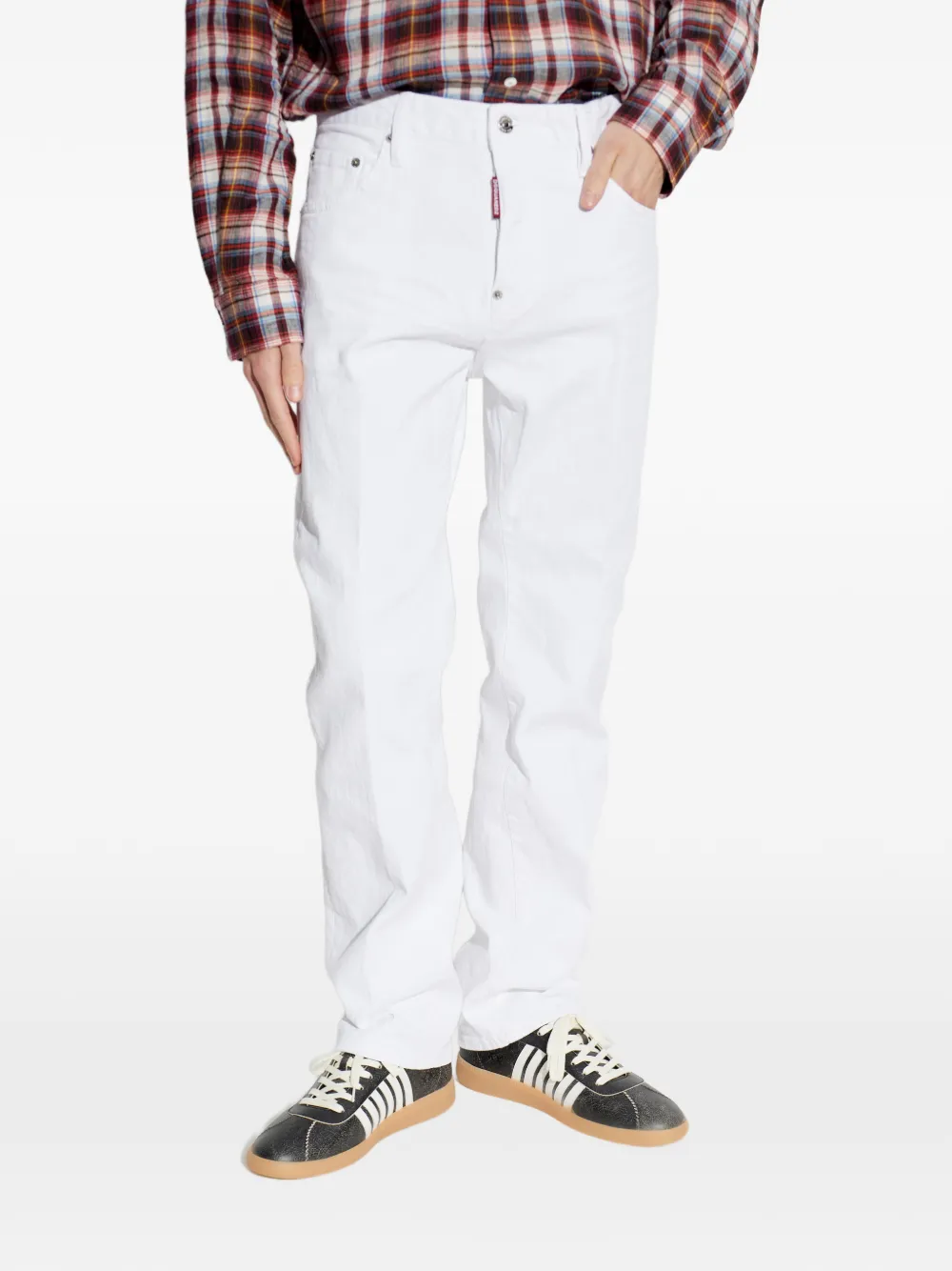 DSQUARED2 Straight jeans Wit