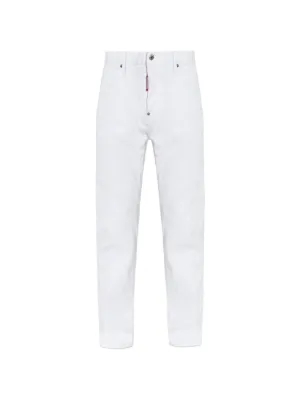 DSQUARED2 Bull Skater mid-rise slim-fit Jeans | White | FARFETCH JO
