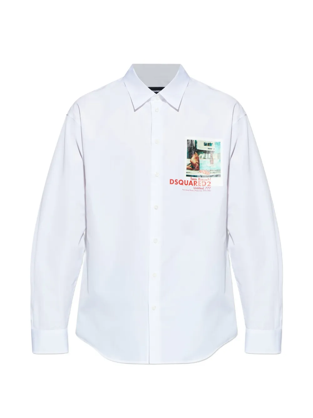 DSQUARED2 printed shirt - White