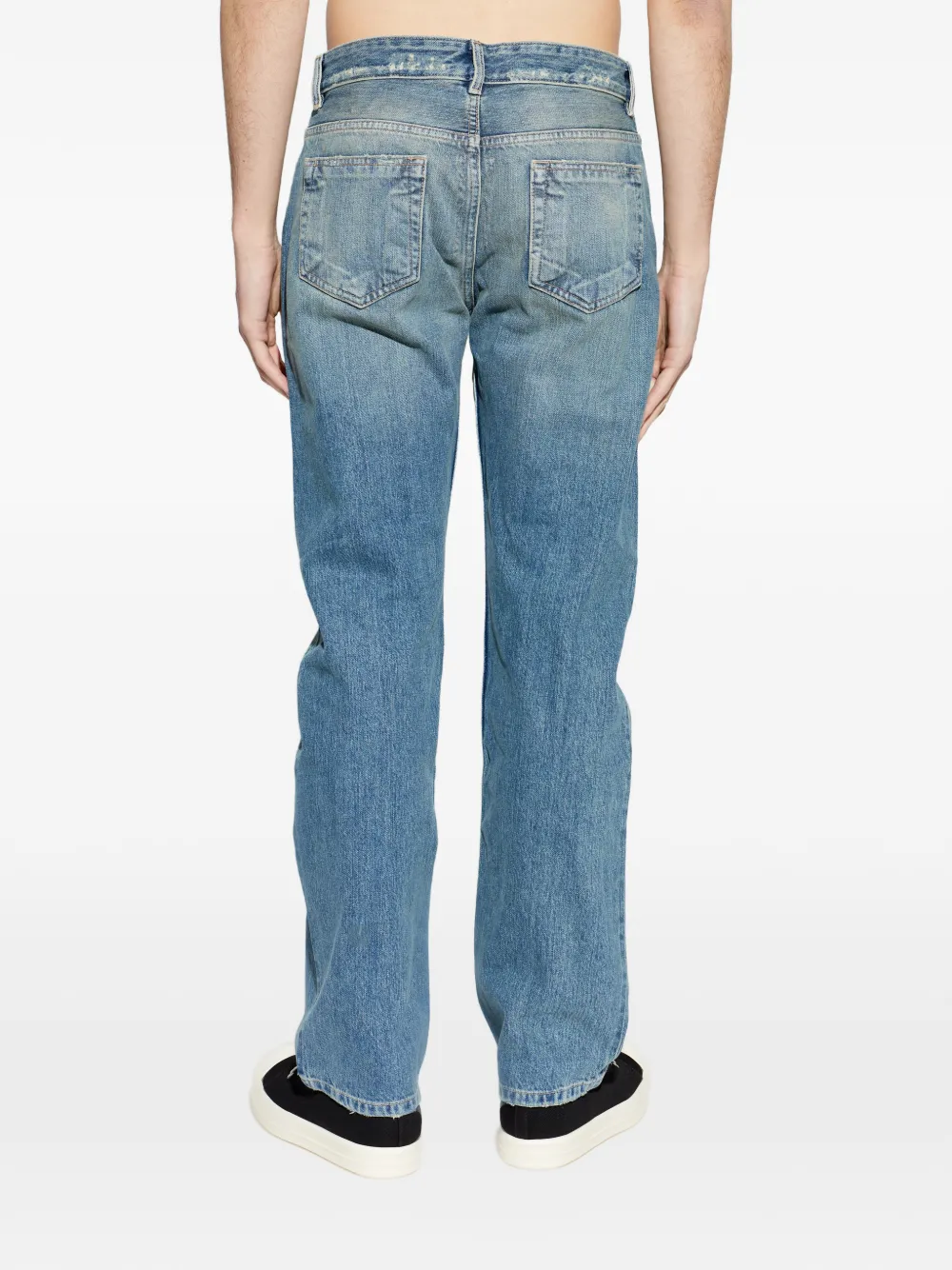 Rick Owens DRKSHDW Fog Cut jeans met riemlus Blauw