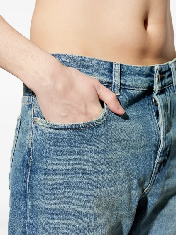 Rick Owens DRKSHDW Fog Cut belt-loop Jeans | Blue | FARFETCH UK