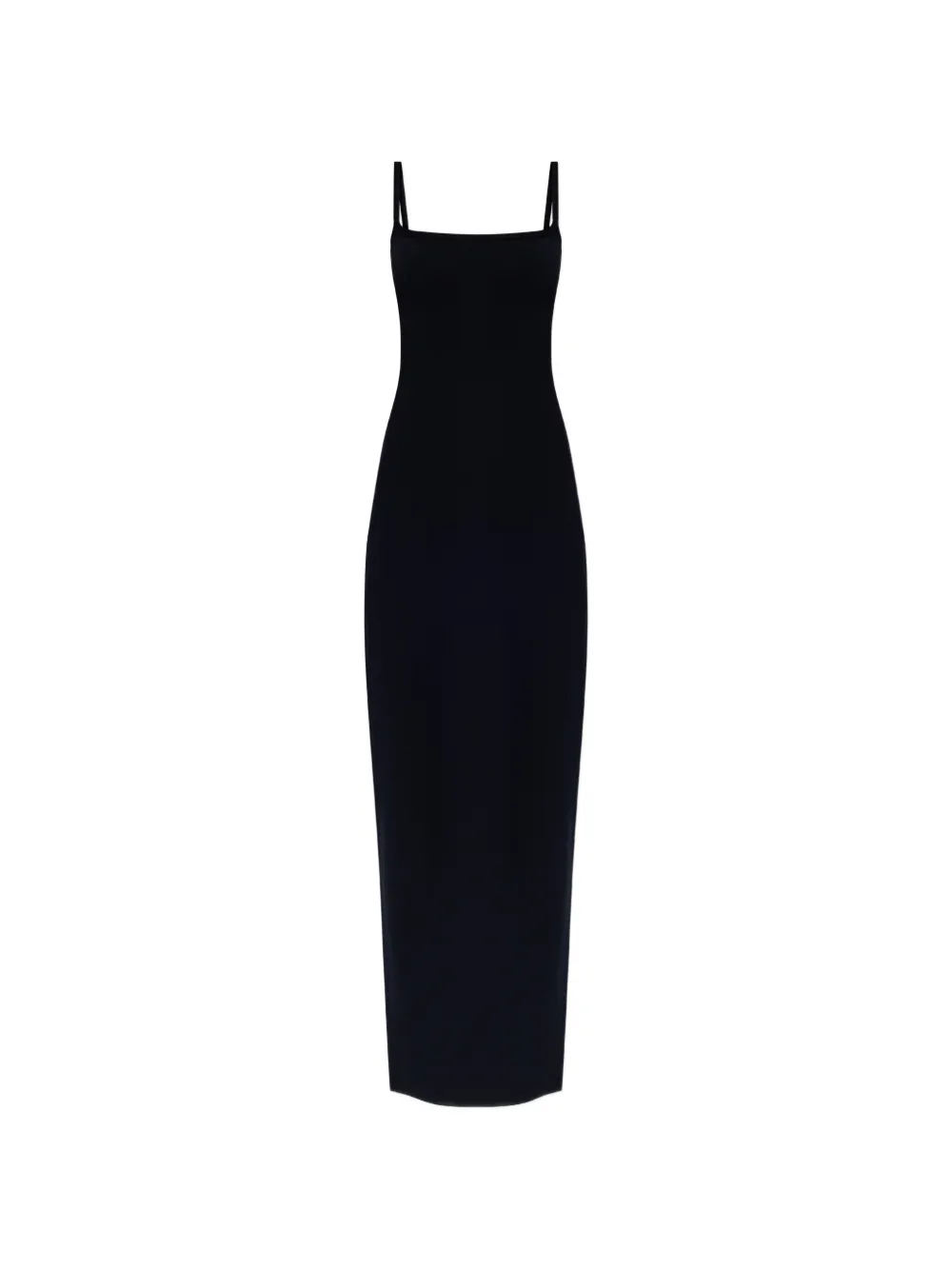 DSQUARED2 square-neck slit maxi dress - Nero