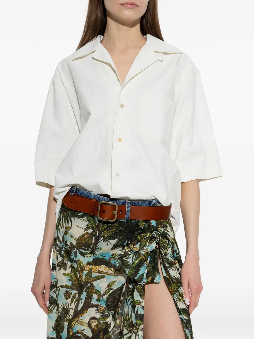 DSQUARED2 Blouse met knopen Wit