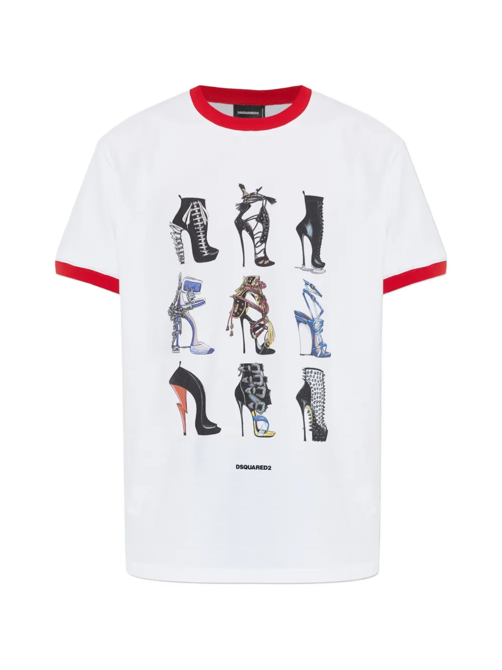 Dsquared2 Iconique Graphic-print T-shirt In White