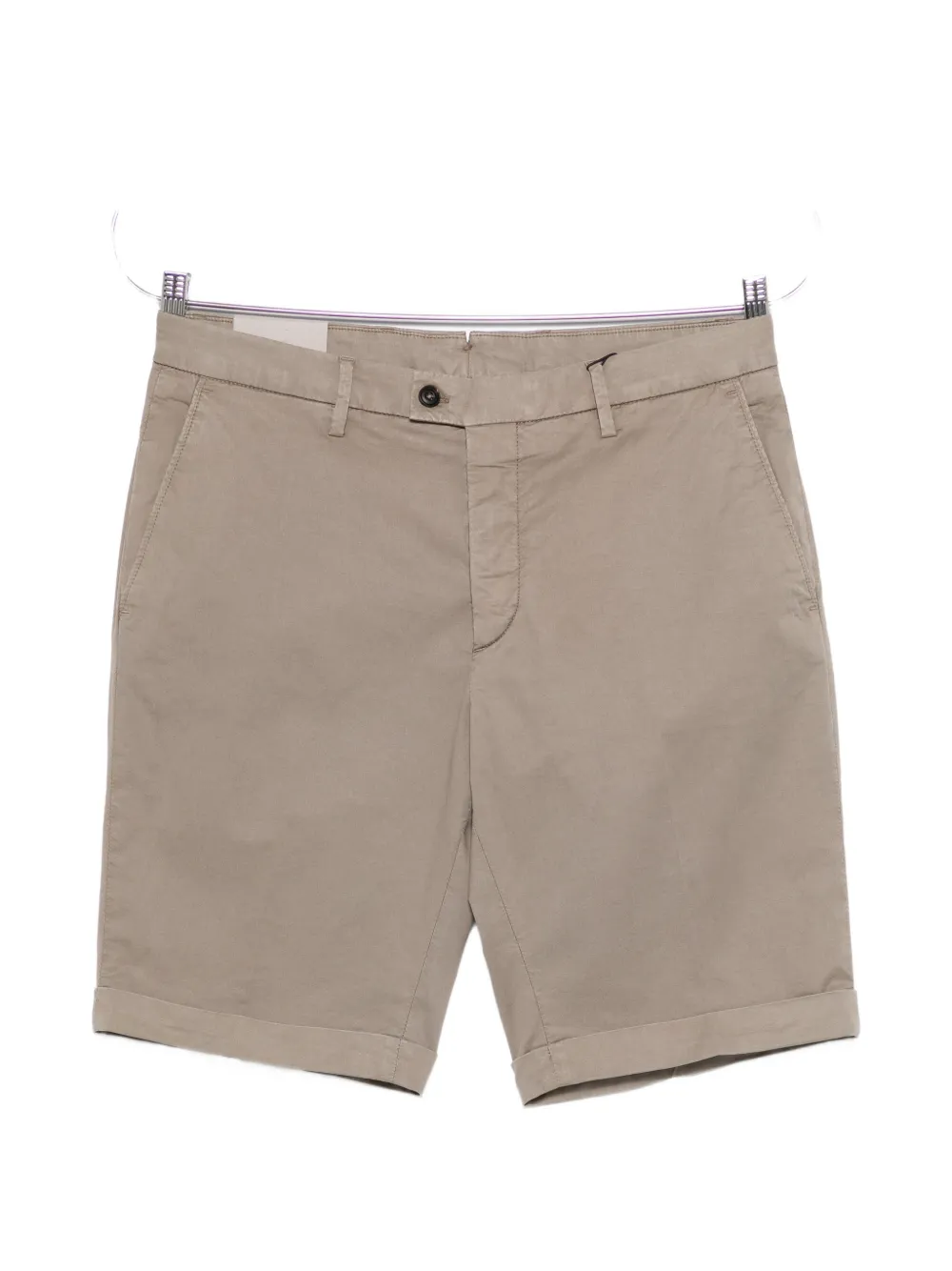Corneliani turned-hem shorts - Toni neutri