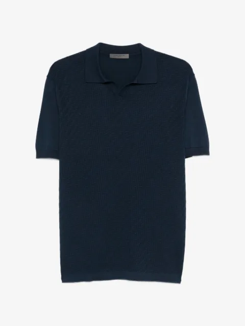 Corneliani textured polo shirt