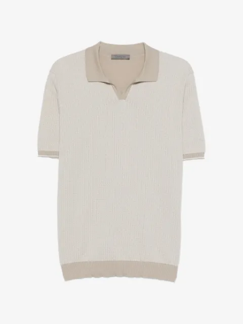 Corneliani V-neck knitted polo shirt