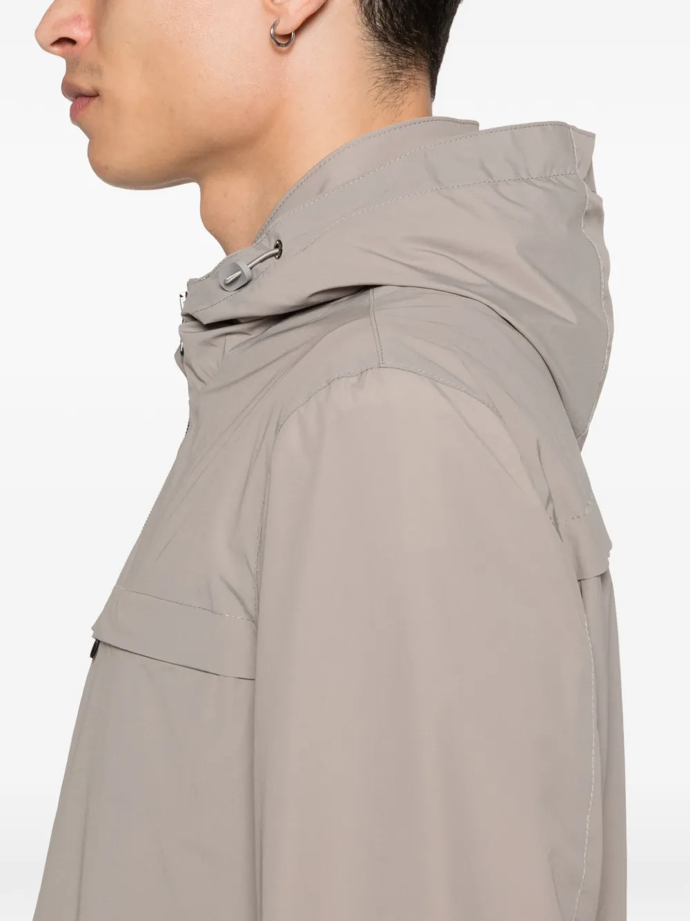 Corneliani Jack met capuchon en rits Beige