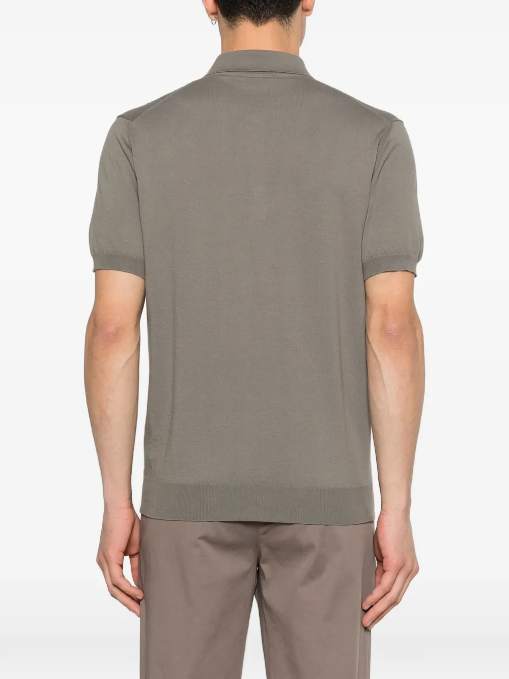 Corneliani ストライプ ニットポロシャツ | グレー | FARFETCH JP