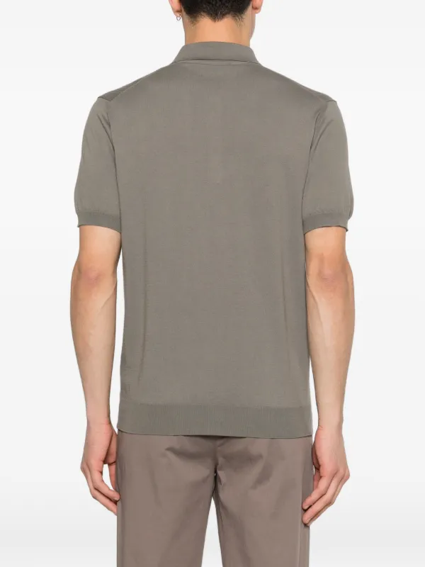 Corneliani ストライプ ニットポロシャツ | グレー | FARFETCH JP