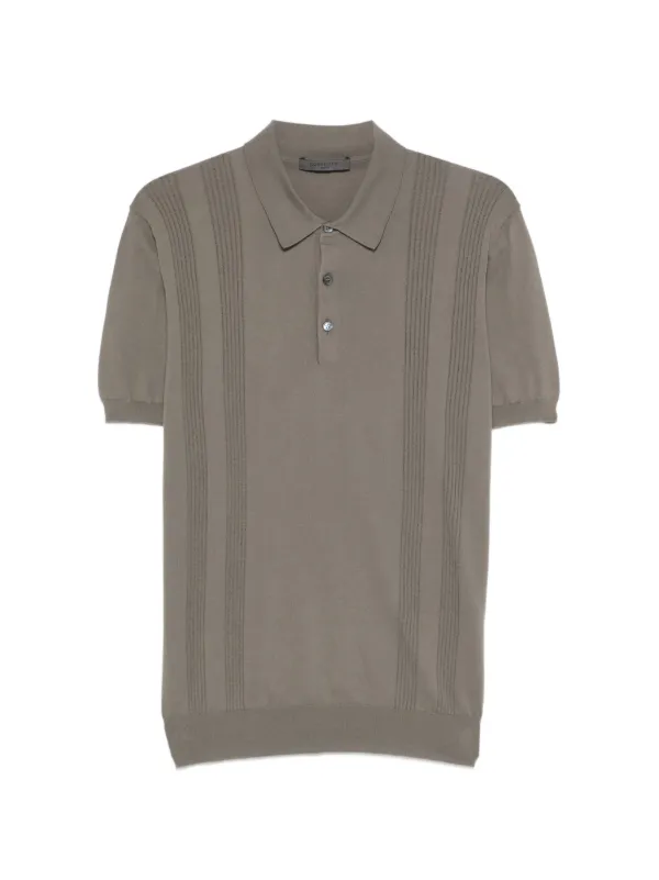 Corneliani ストライプ ニットポロシャツ | グレー | FARFETCH JP