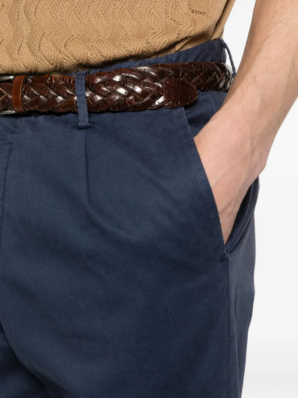 Corneliani Plooibroek Blauw