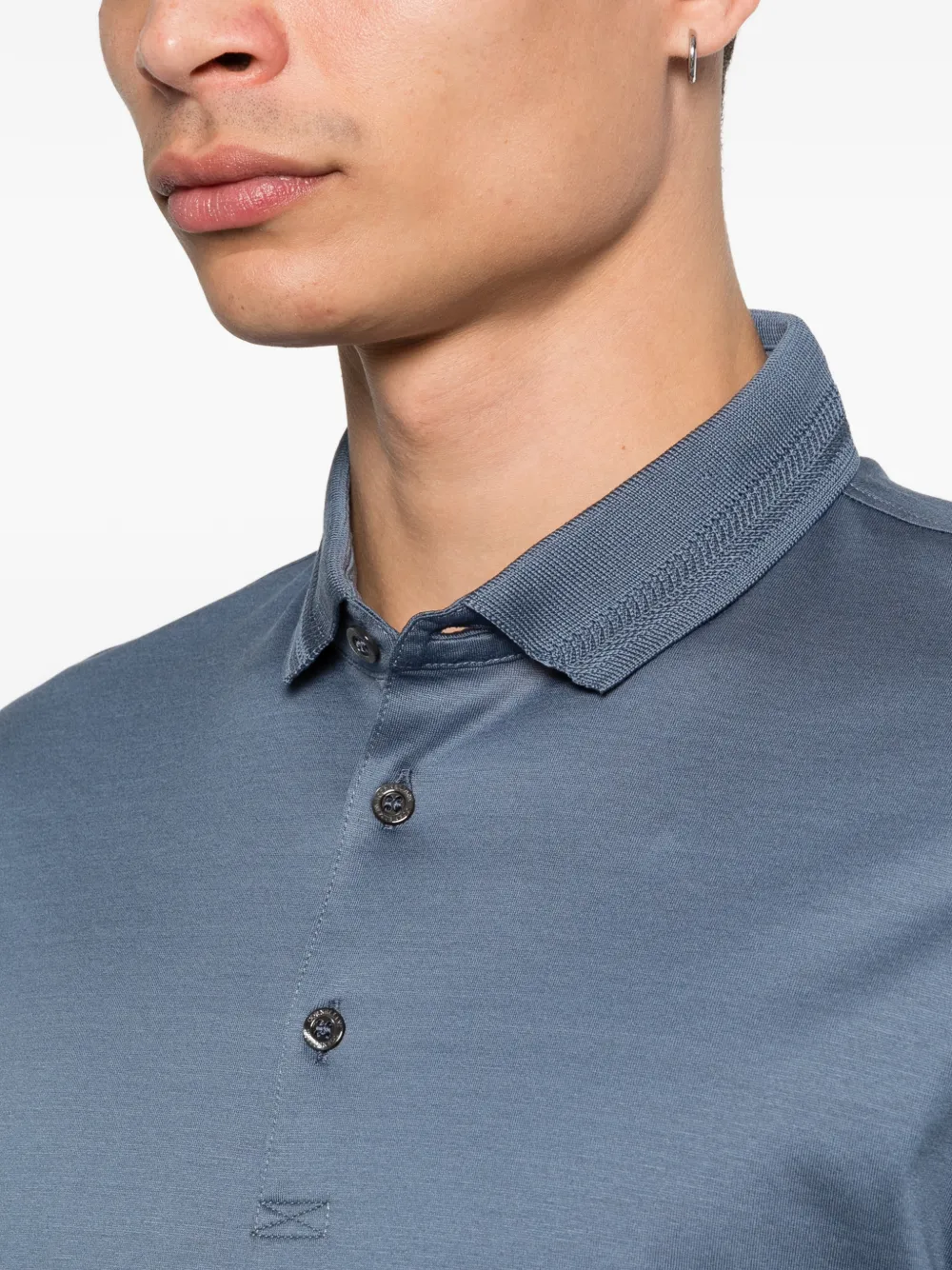 Corneliani Poloshirt met korte mouwen Blauw