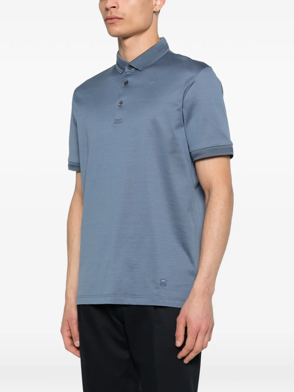 Corneliani Poloshirt met korte mouwen Blauw