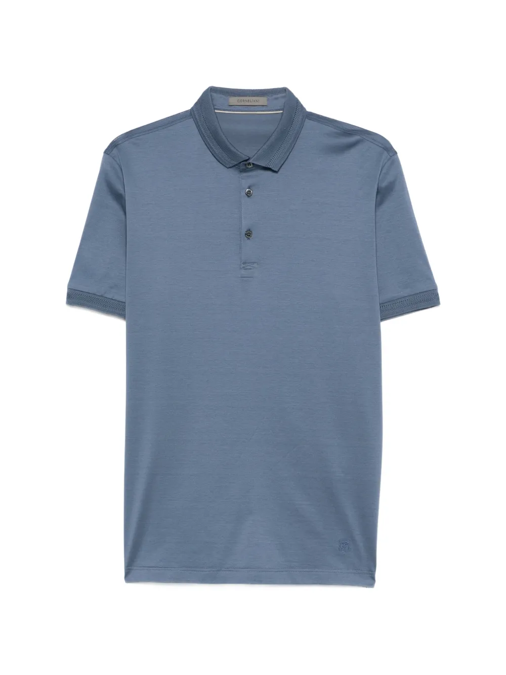 Corneliani short-sleeve polo shirt - Blu