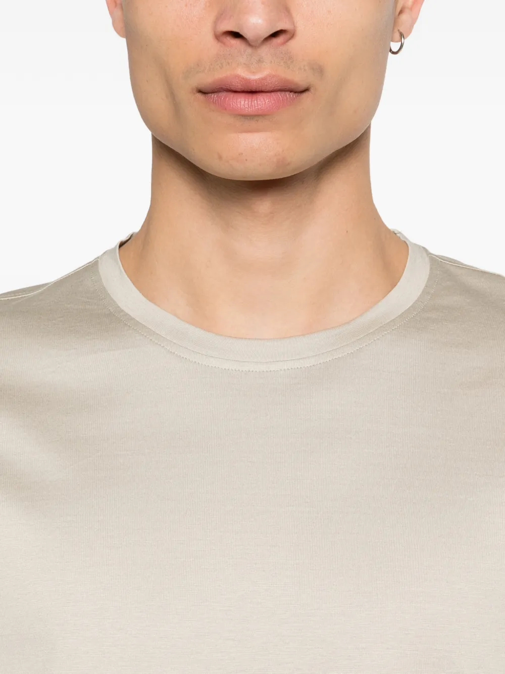 Corneliani T-shirt met ronde hals Beige