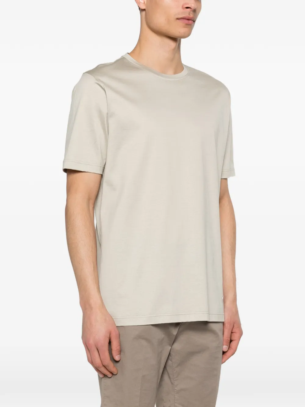 Corneliani T-shirt met ronde hals Beige