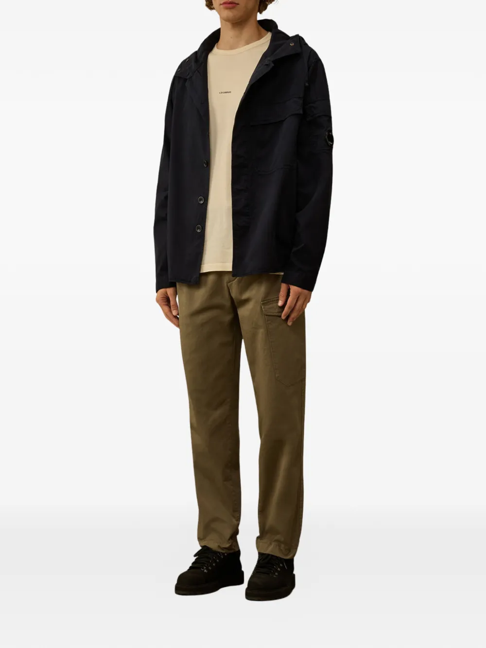C.P. Company Jack met capuchon Zwart