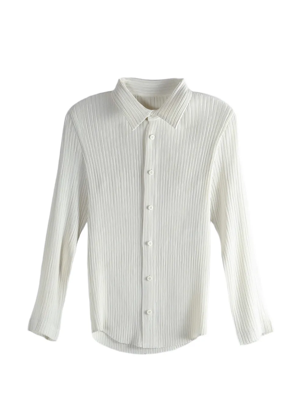 Issey Miyake pleated buttoned shirt - Toni neutri