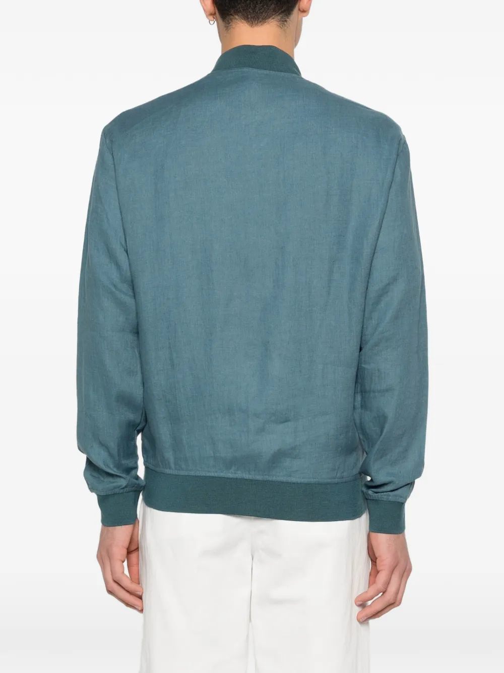 Zipped Linen Jacket
