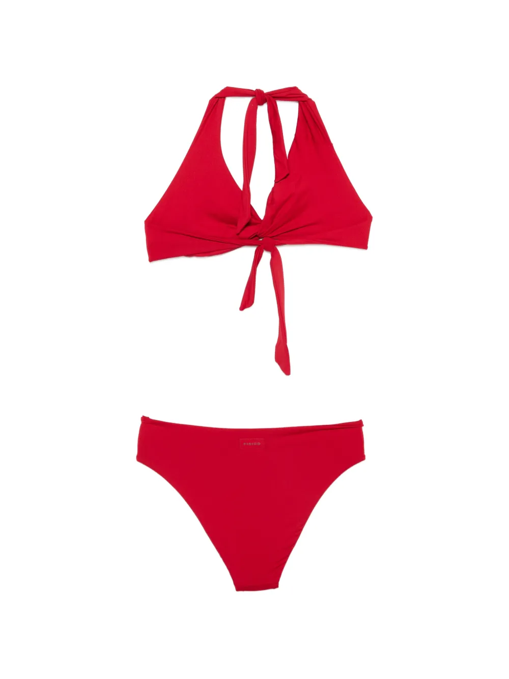  Fisico Tie Halterneck Bikini - Red 