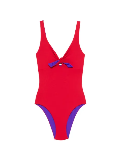 Fisico knot-detail swimsuit