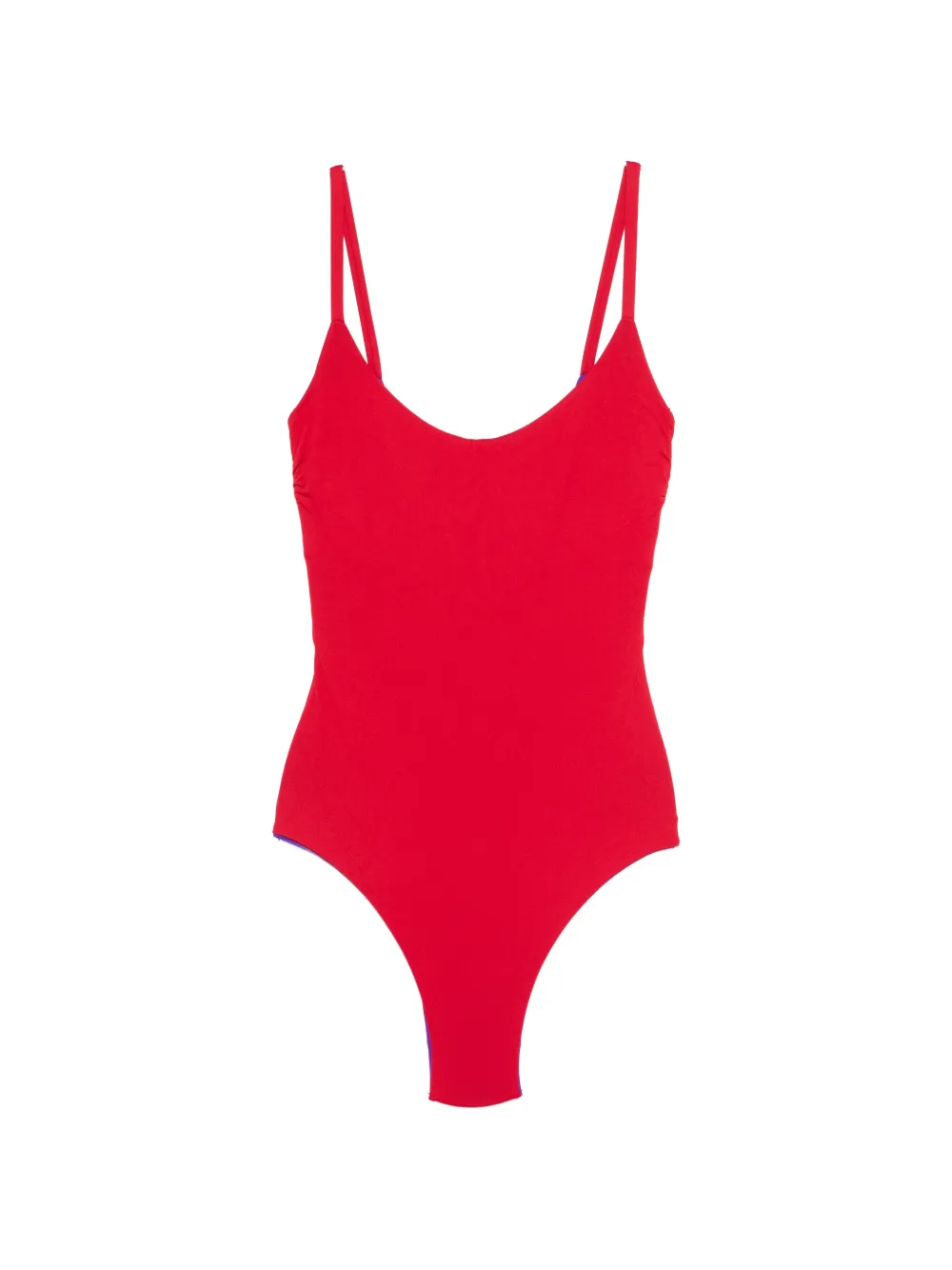 Fisico crew-neck swimsuit - Rosso