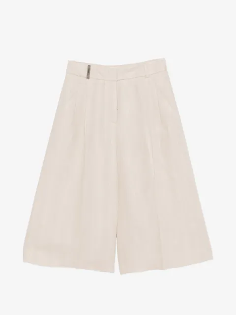 Peserico front-pleat shorts
