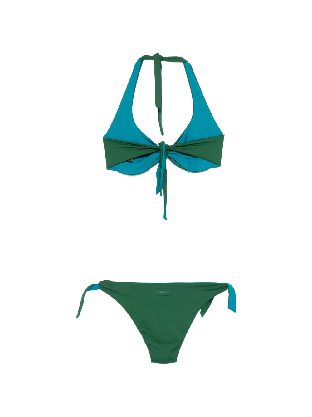  Fisico Bikini à Détail Noué - Vert 