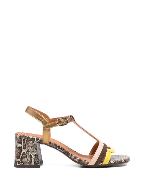 Chie Mihara Liluce T-strap snake-effect sandals