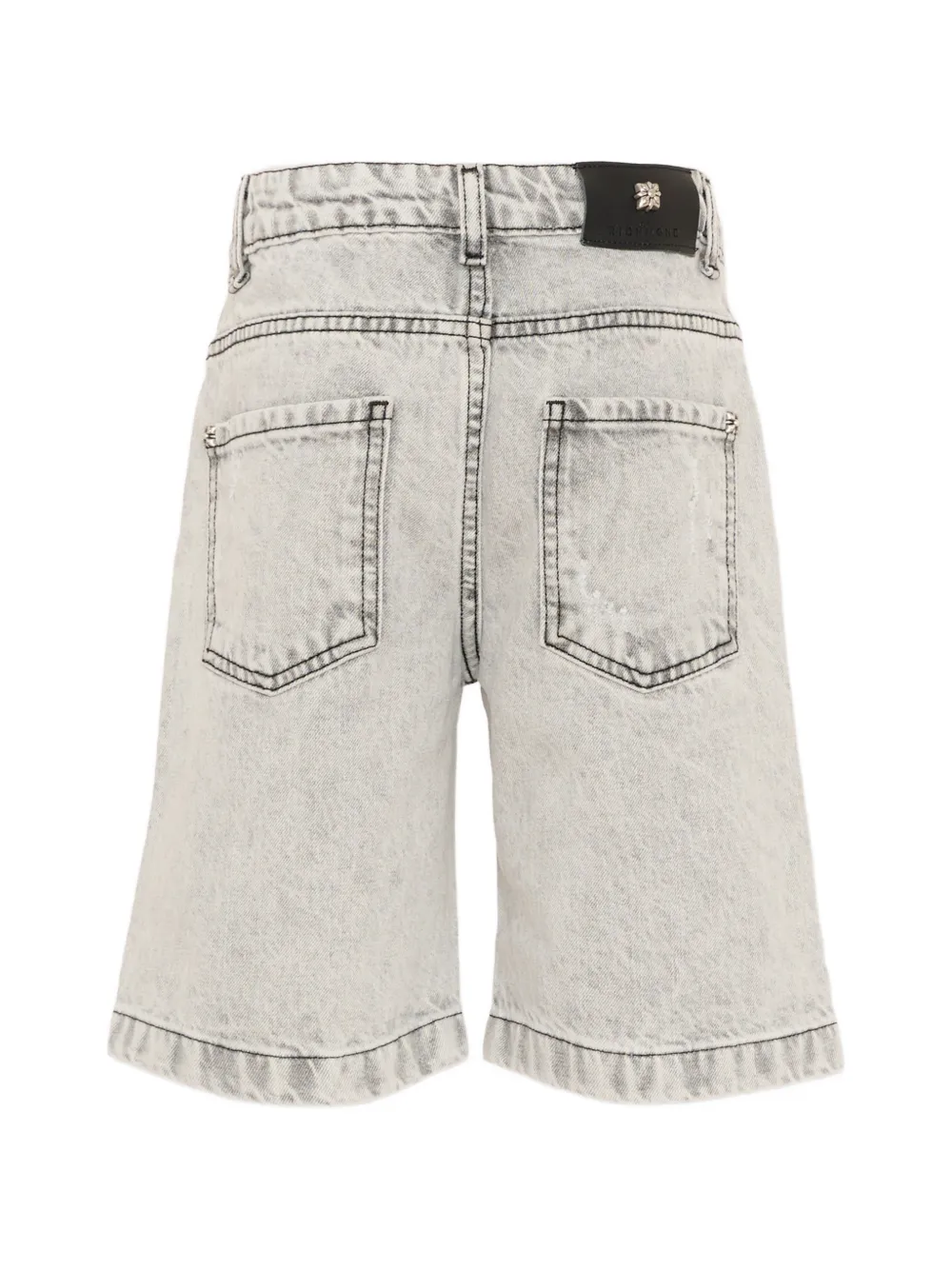 John Richmond Junior Distressed Shorts Jeans - Grey 