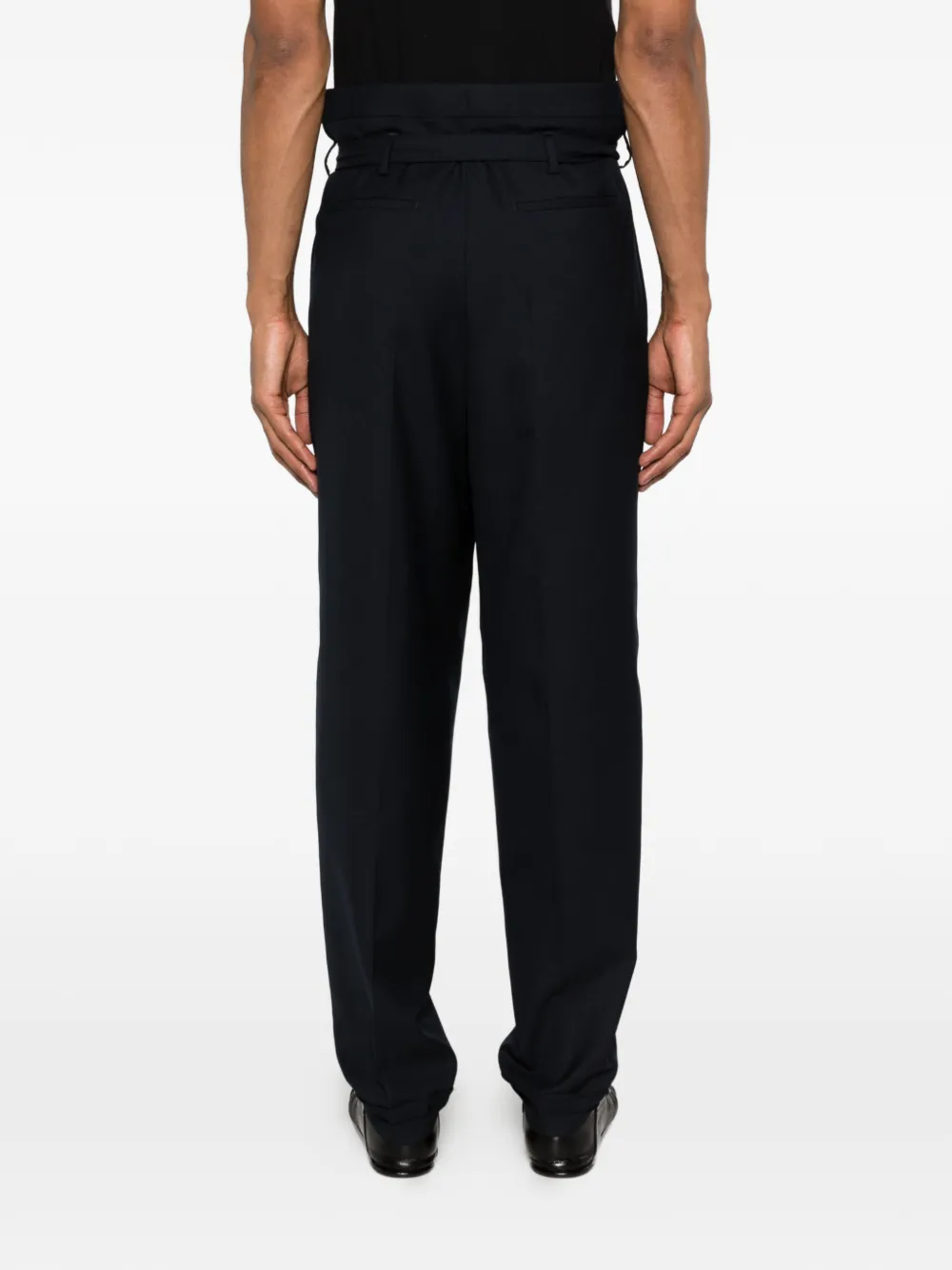 belted cuffed trousers
