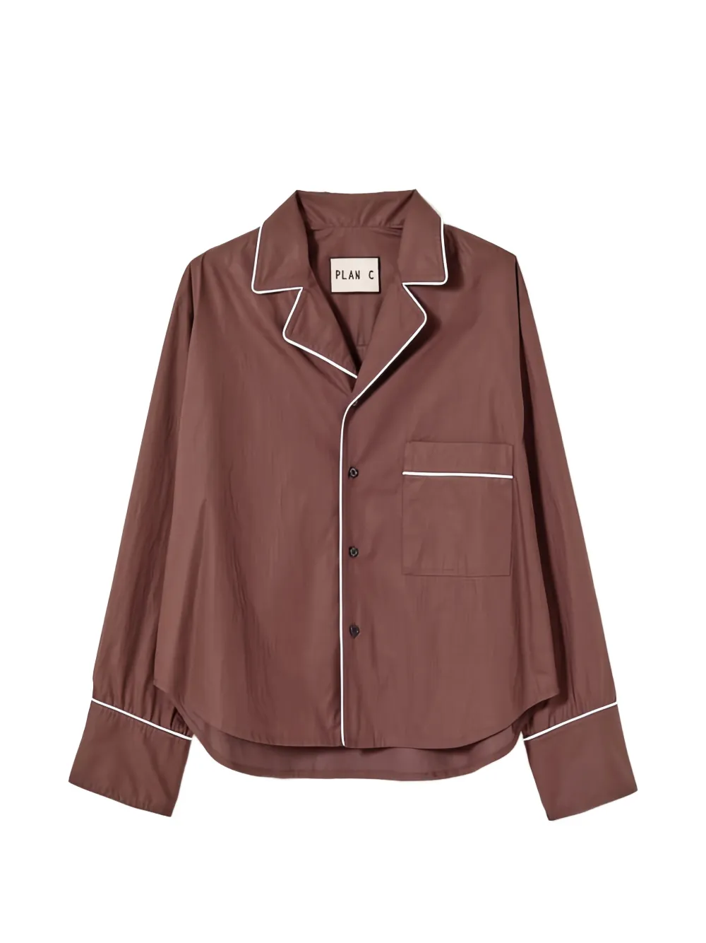 Plan C Camicia a maniche lunghe - Marrone