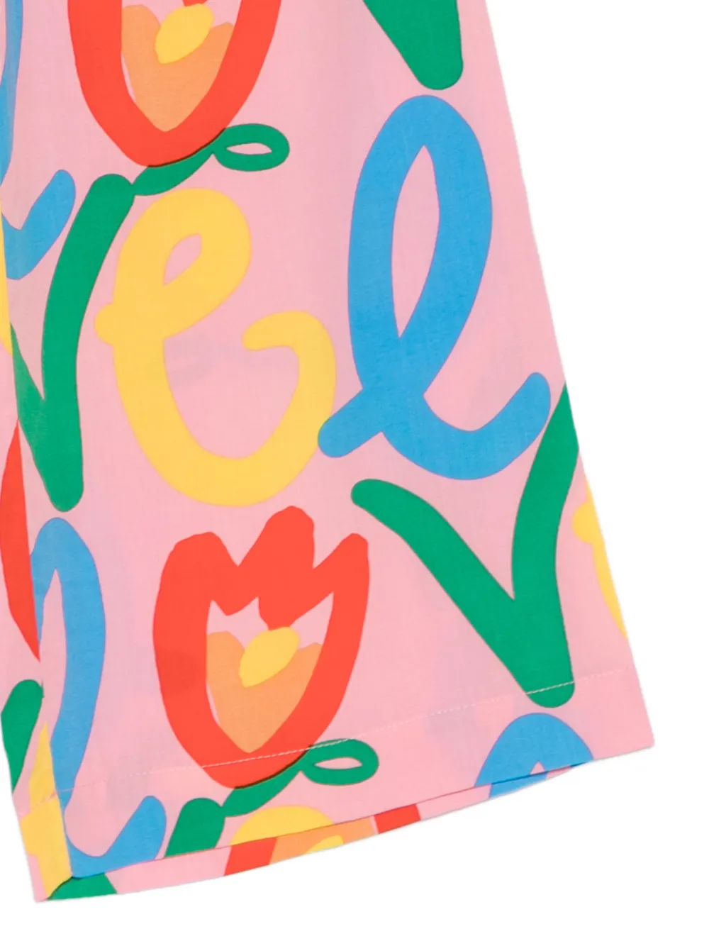 Stella McCartney Kids Broek met bloemenprint Roze