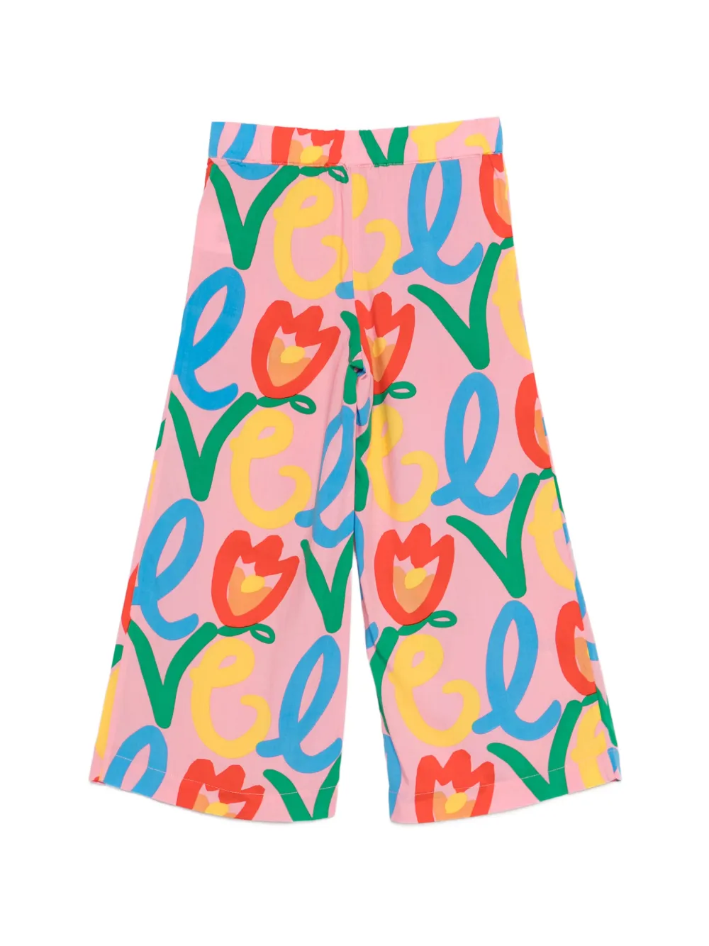 Stella McCartney Kids Broek met bloemenprint Roze