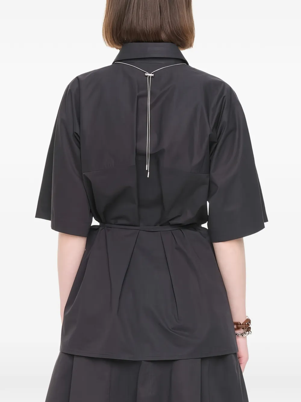  Plan C Popeline Shirt - Black 
