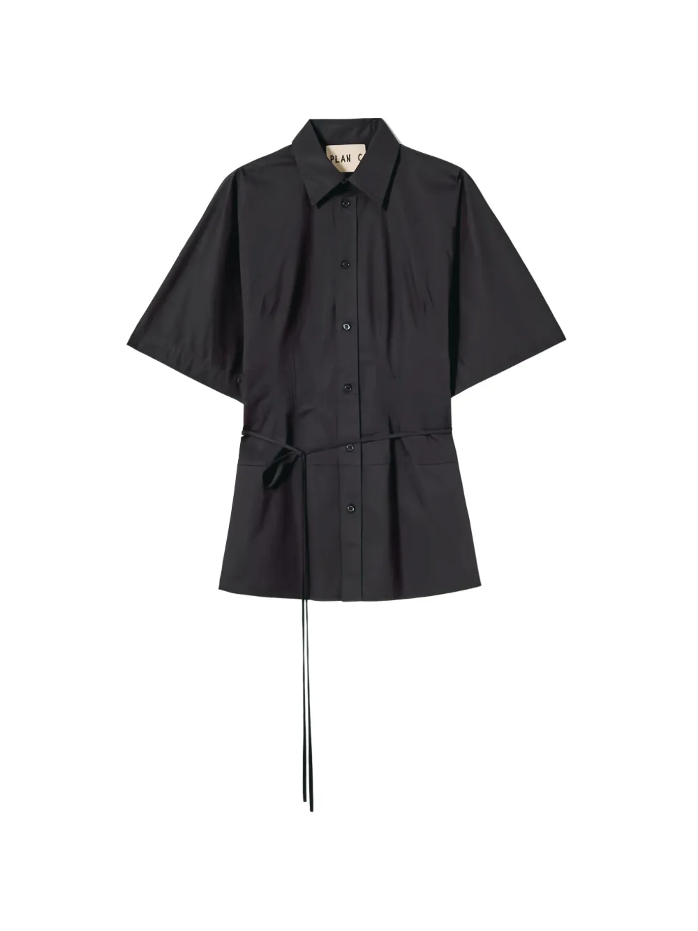 Plan C popeline shirt - Nero