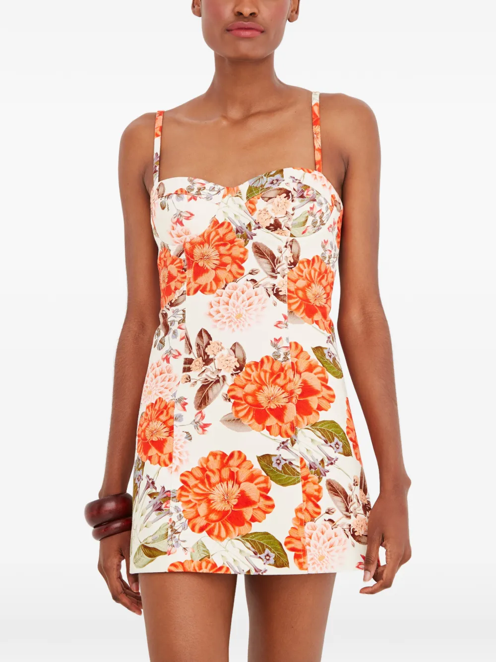 Cara Cara mini Claudine floral dress - Toni neutri