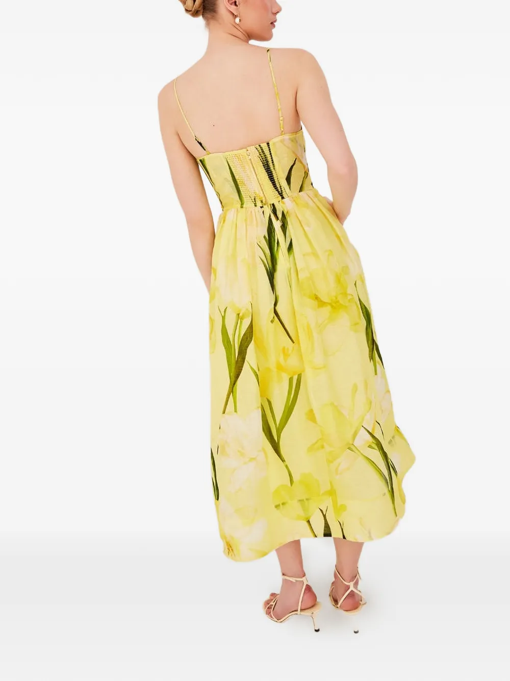 Alba Floral-Print Midi Dress