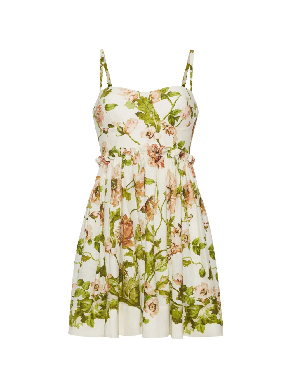 Cara Cara Kori floral-print ruffled dress - Toni neutri