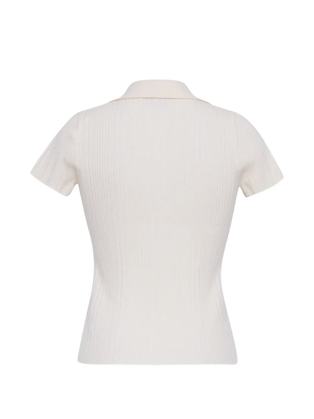 Cara Ivanna geribbelde top Beige