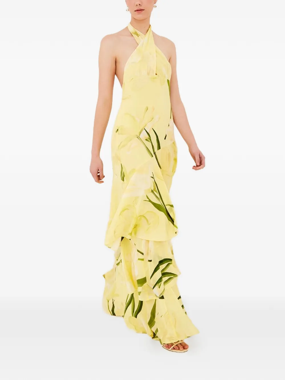 Cara Cara Abito a fiori Lillian Amethyst - Giallo