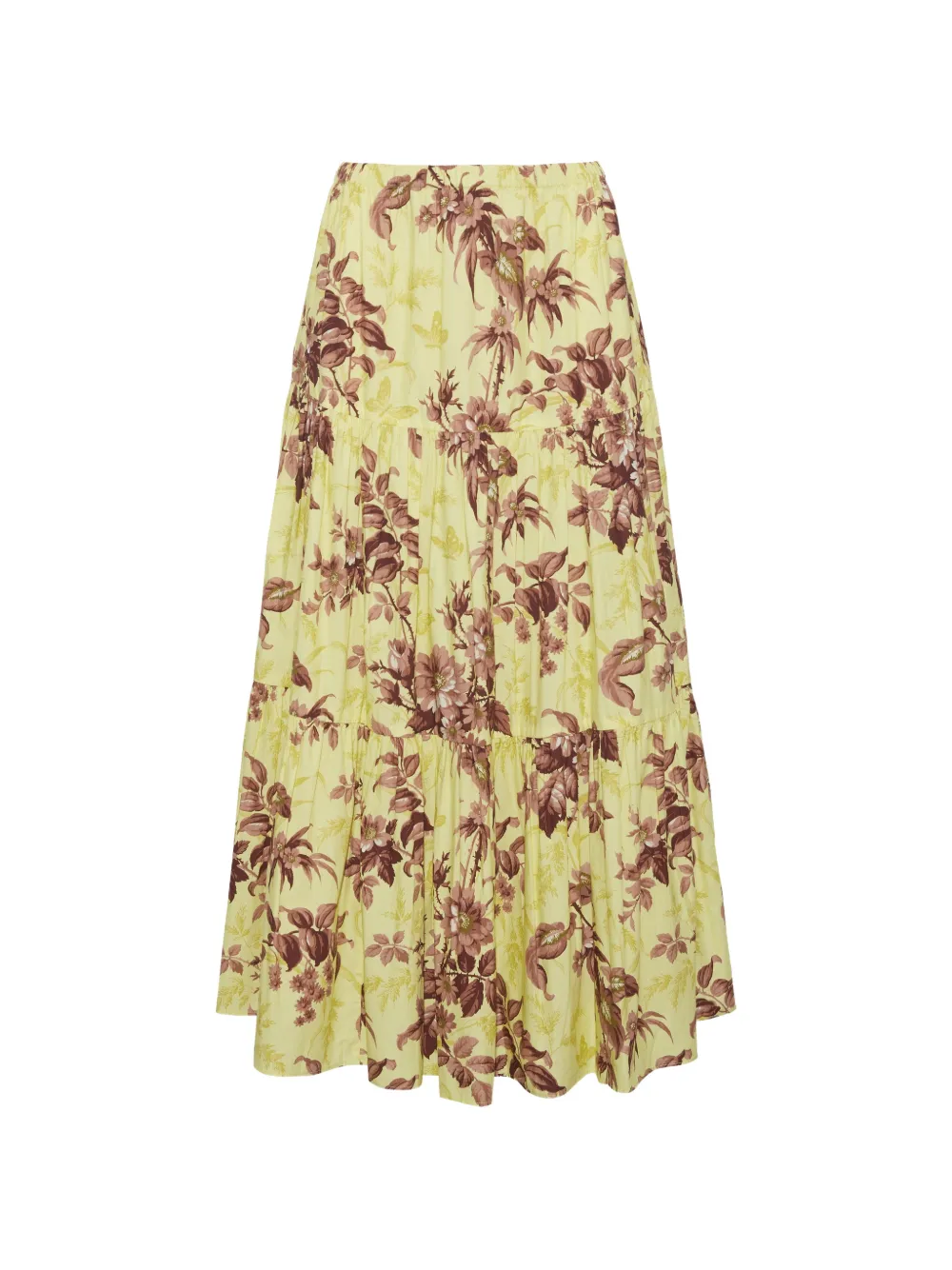 Cara Cara Melanie tiered skirt - Giallo