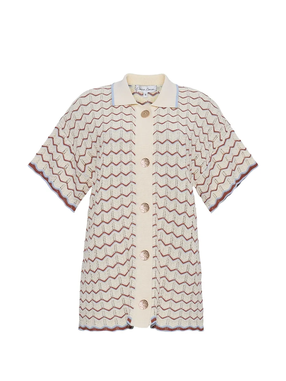 Cara Cara Hayes zigzag shirt - Toni neutri