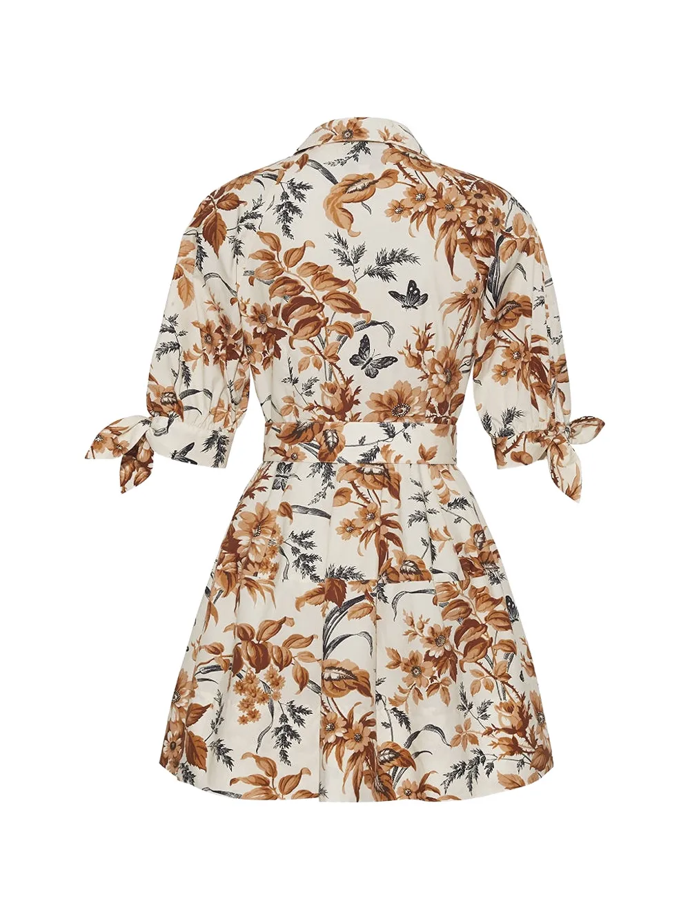 Caro Floral-Print Belted Dress