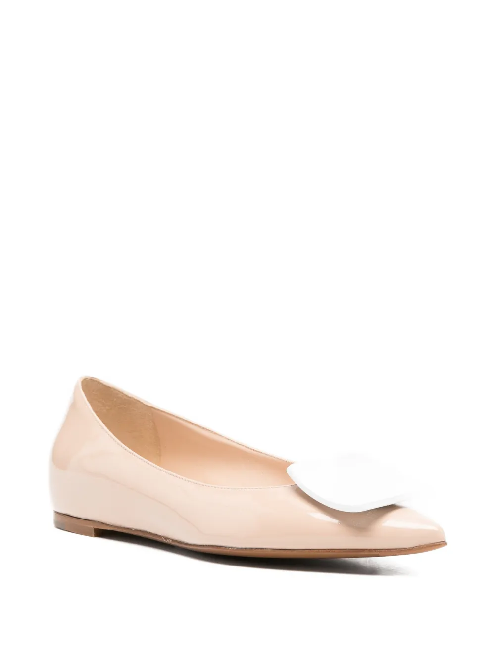 Roberto Festa square-detail ballet flats Beige
