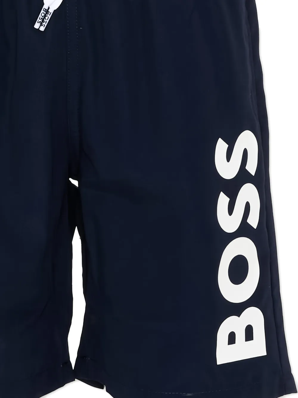 BOSS Kidswear Zwembroek met logo en print Blauw